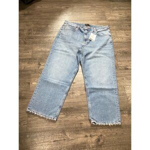 ASOS Design Curve High-Waisted Jeans Size 14/32 Light Wash Casual Denim Womens